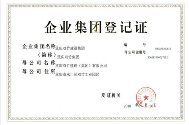 企業(yè)集團(tuán)登記